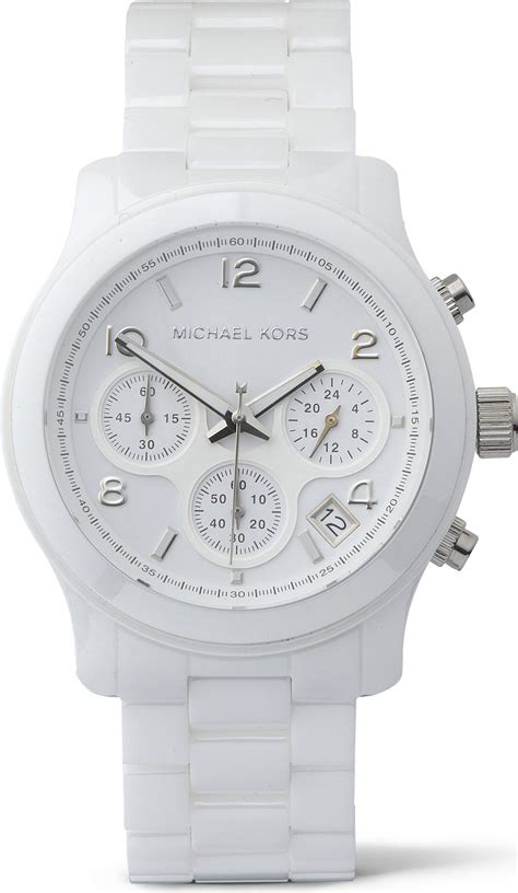 michael kors white watch mens|michael kors white ceramic watch.